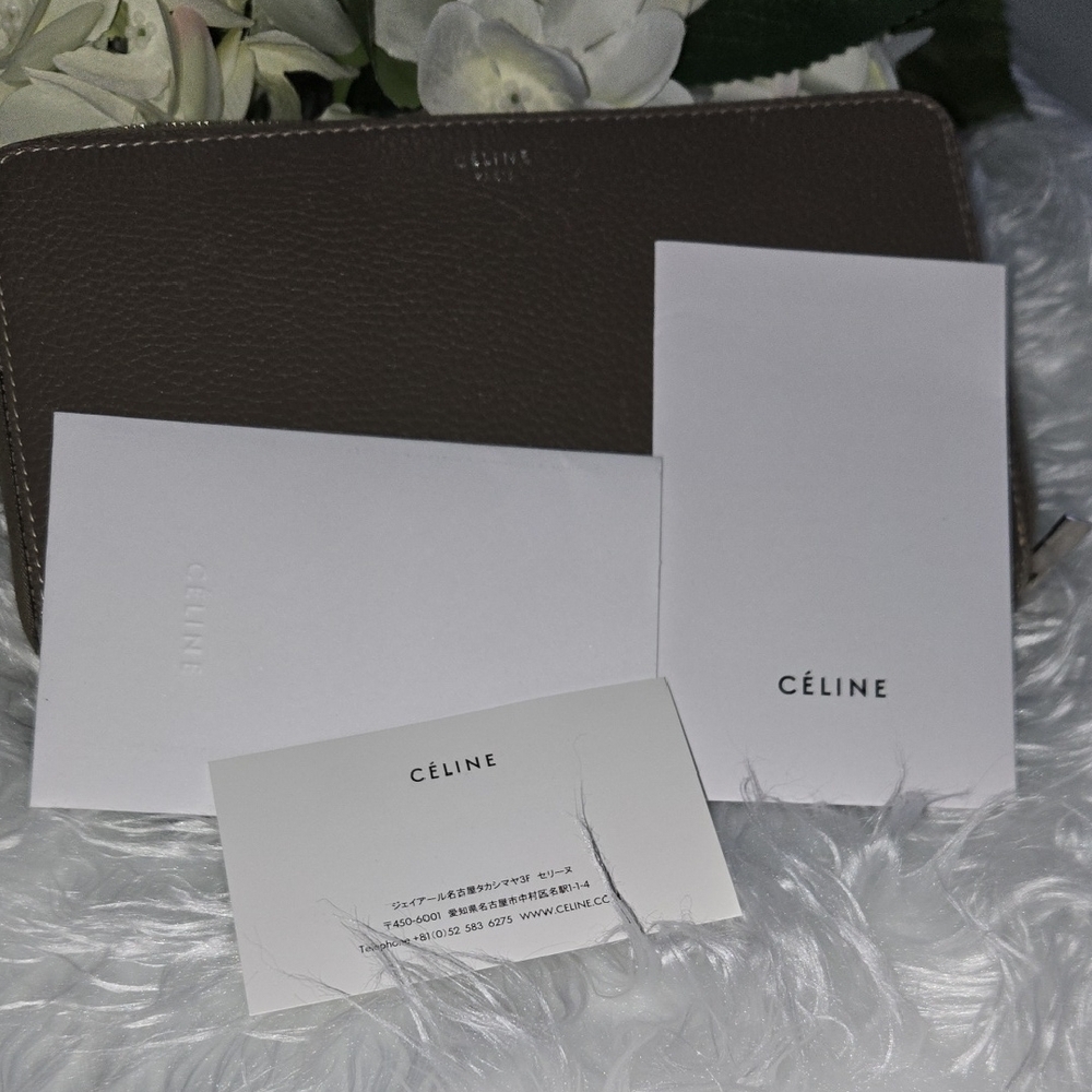 Celine Dark Brown Leather Wallet - Picture 14 of 14